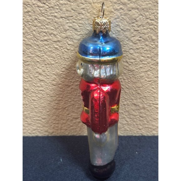 Vintage West Germany Nut Cracker Glass Mold Christmas Ornament - Picture 3 of 11